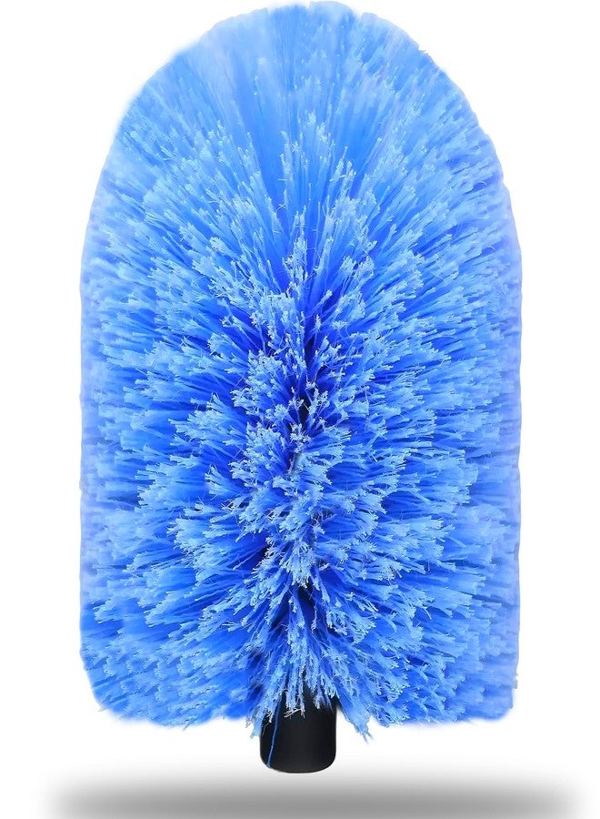 Tonmp Big Cobweb Duster Head Twist-On Spider Web Fuster for Outdoor & Indoor Web Cleaning // Fits Standard 3/4 inch Threaded Poles // Cobweb Duster Brush Head Only (Blue) - Image 1